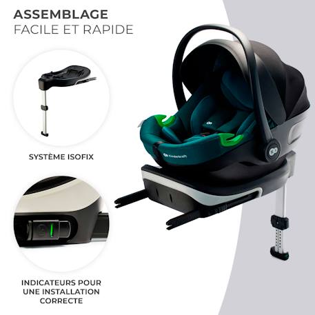 Siège auto multifonction - transat et siège réglable Bleu+Gris+Noir 4 - vertbaudet enfant 