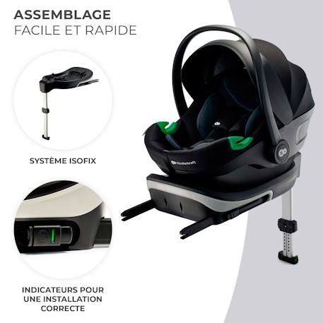 Siège auto multifonction - transat et siège réglable Bleu+Gris+Noir 16 - vertbaudet enfant 