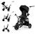Tricycle Évolutif Kinderkraft EASYTWIST 5 en 1 avec Siège Rotatif 360°, Roues PU Increvables et Capote UPF50+ Beige+Gris+Noir+Vert 13 - vertbaudet enfant 