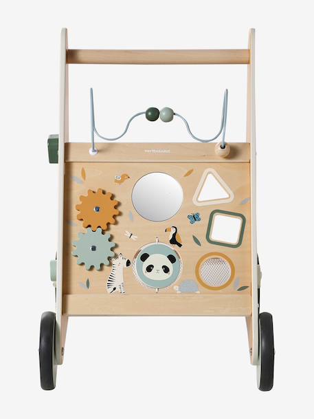 Chariot de marche avec freins en bois FSC® Cherry+Green Forest+Tanzanie 22 - vertbaudet enfant 