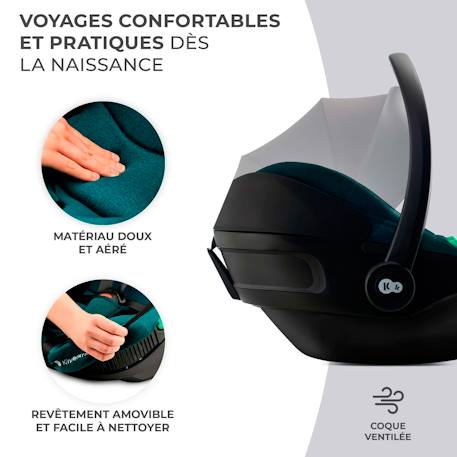 Siège auto multifonction - transat et siège réglable Bleu+Gris+Noir 5 - vertbaudet enfant 