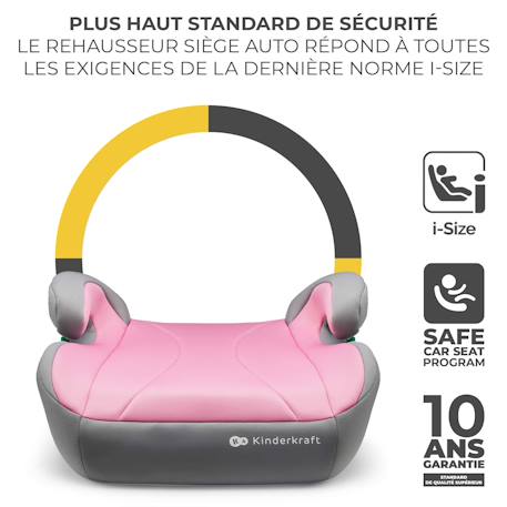 Rehausseur auto i-size isofix r129 – modèle i-boost Rose 5 - vertbaudet enfant 