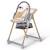 Chaise Haute et Transat LASTREE 2 en 1 avec Hauteur Réglable, Dossier Inclinable et Harnais 5 Points Beige+Gris+Rose 5 - vertbaudet enfant 