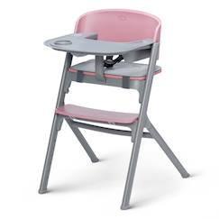 Puériculture-Chaise Haute Évolutive Kinderkraft LIVY 3 en 1 avec Assise Réglable, Repose-Pieds Ajustable et Design Ergonomique