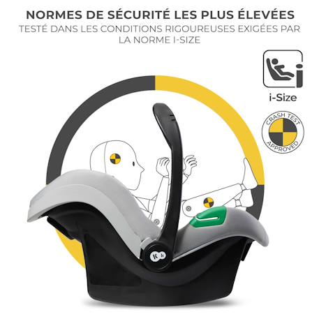 Siège auto i-size naissance avec protections renforcées Black+Grey 5 - vertbaudet enfant 