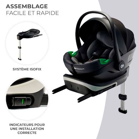Siège auto multifonction - transat et siège réglable Bleu+Gris+Noir 10 - vertbaudet enfant 