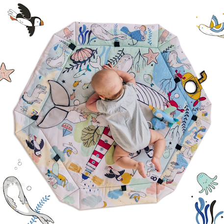 Tapis d’éveil 2 en 1 - tapis sensoriel pour bébé Multicolore 5 - vertbaudet enfant 