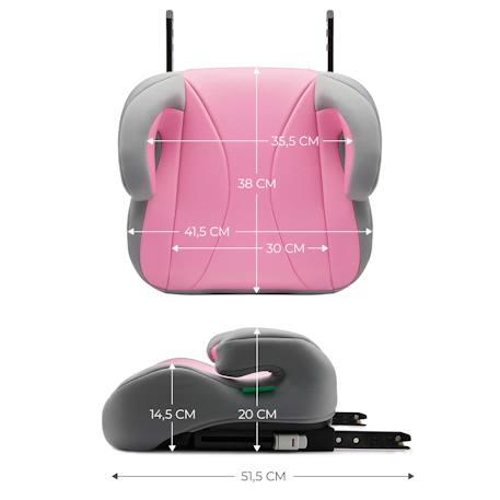 Rehausseur auto i-size isofix r129 – modèle i-boost Rose 6 - vertbaudet enfant 