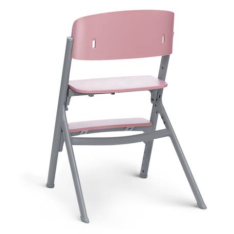 Chaise Haute Évolutive Kinderkraft LIVY 3 en 1 avec Assise Réglable, Repose-Pieds Ajustable et Design Ergonomique Gris+Rose 11 - vertbaudet enfant 