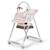 Chaise Haute et Transat LASTREE 2 en 1 avec Hauteur Réglable, Dossier Inclinable et Harnais 5 Points Beige+Gris+Rose 17 - vertbaudet enfant 