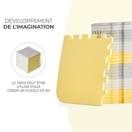 Tapis de jeu puzzle pour enfants - mousse douce et antidérapante Jaune+Noir 4 - vertbaudet enfant 
