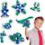 Crew pack (bleu/vert) clixo - jeu de construction magnétique, flexible, durable et imaginatif – 30 pièces – dès 4 ans Bleu 1 - vertbaudet enfant 