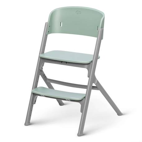Chaise Haute Évolutive Kinderkraft LIVY 3 en 1 avec Assise Réglable, Repose-Pieds Ajustable et Design Ergonomique Gris+Rose 4 - vertbaudet enfant 