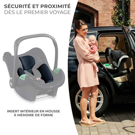 Siège auto i-size naissance avec protections renforcées Black+Grey 9 - vertbaudet enfant 