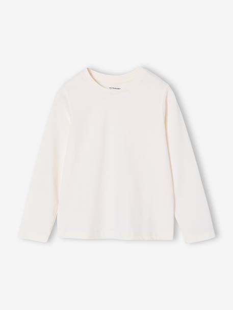 Lot de 3 t-shirts garçon blanc+caramel 12 - vertbaudet enfant 