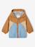 Blouson coupe-vent bébé garçon colorblock caramel+vert d'eau 1 - vertbaudet enfant 