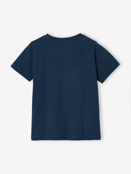 Tee-shirt garçon motif à sequins réversibles blanc+bleu nuit+bleu océan+écru+vert d'eau 14 - vertbaudet enfant 