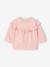 Ensemble bébé fille sweat à volant + legging écru+rose 12 - vertbaudet enfant 
