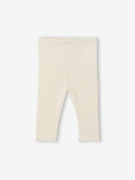 Ensemble bébé fille sweat à volant + legging écru+rose 13 - vertbaudet enfant 