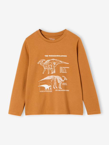 Lot de 3 t-shirts garçon blanc+caramel 10 - vertbaudet enfant 