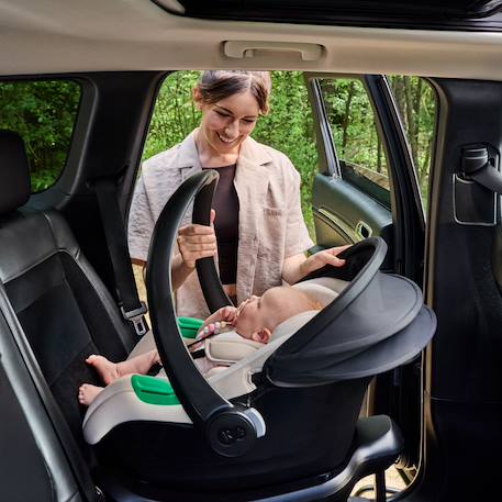 Siège Auto Bébé Kinderkraft MINK PRO 2 i-Size avec H-GUARD+, SPS+, EASY GROW, Coque Ventilée et Harnais 5 Points Noir 2 - vertbaudet enfant 