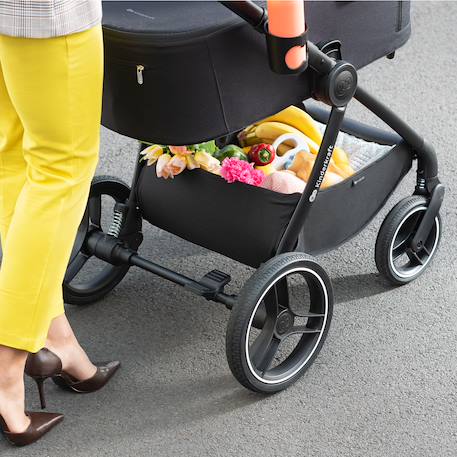 Poussette combinée 2 en 1 avec suspension et protection upf50+ Gris+Gris foncé+Noir+Rose 9 - vertbaudet enfant 