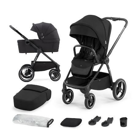 Poussette combinée 2 en 1 avec suspension et protection upf50+ Gris+Gris foncé+Noir+Rose 13 - vertbaudet enfant 