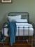 Housse de couette percale de coton 'coutil' Rayure bico bleu 1 - vertbaudet enfant 