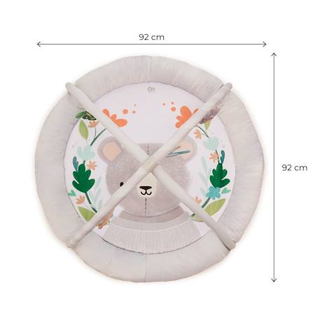 Tapis d'éveil doux avec jouets d'activation et arceaux Bleu marine+Gris 12 - vertbaudet enfant 