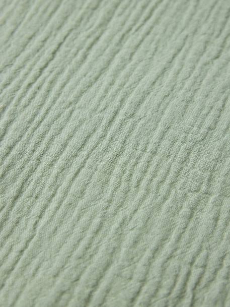 Housse de couette gaze de coton 'gaufrée' Celadon 2 - vertbaudet enfant 