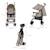 Poussette Parapluie TIK Légère 6,5 kg avec Position Allongée, Roues EVA Amorties et Pliage Compact Beige+Green+Grey+Marron 6 - vertbaudet enfant 