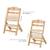 Chaise haute bois 3 en 1 reglable avec harnais, évolutive, réglable Beige+Blanc+Blanc/bois+Bleu marine+Bois naturel+Gris+Gris / bois+Marron 5 - vertbaudet enfant 