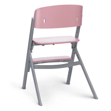 Chaise haute avec design moderne et soutien ergonomique Gris+Rose 10 - vertbaudet enfant 