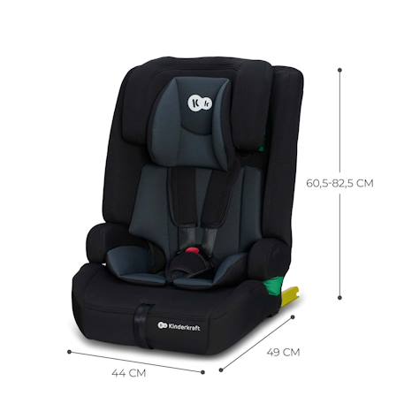 Siège Auto SAFETY FIX 2 i-Size 76-150 cm avec ISOFIX, TOP TETHER, H-GUARD, SIDE PROTECT et EASY GROW Gris+Noir 12 - vertbaudet enfant 