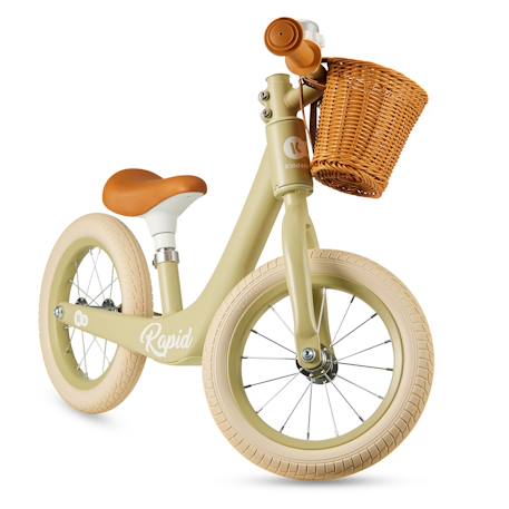Draisienne Kinderkraft RAPID 2 x BIZUU avec Cadre en Magnésium Léger, Roues Increvables, Selle Réglable et Panier Beige+Bleu+Noir+Rosa+Vert 28 - vertbaudet enfant 