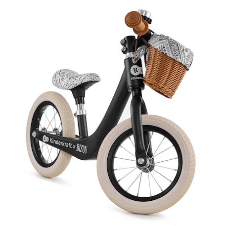 Draisienne Kinderkraft RAPID 2 x BIZUU avec Cadre en Magnésium Léger, Roues Increvables, Selle Réglable et Panier Beige+Bleu+Noir+Rosa+Vert 16 - vertbaudet enfant 