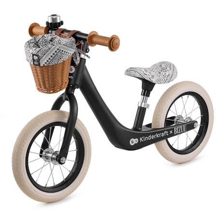 Draisienne Kinderkraft RAPID 2 x BIZUU avec Cadre en Magnésium Léger, Roues Increvables, Selle Réglable et Panier Beige+Bleu+Noir+Rosa+Vert 13 - vertbaudet enfant 