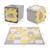 Tapis en mousse 2 en 1 - tapis puzzle pour bébé Jaune+Menthe 6 - vertbaudet enfant 