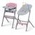 Chaise Haute Évolutive Kinderkraft LIVY 4 en 1 avec Transat Bébé, Assise Réglable, Repose-Pieds Ajustable et Charge 110 kg Gris+Rose+vert 7 - vertbaudet enfant 