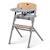 Chaise Haute Évolutive Kinderkraft LIVY 3 en 1 avec Assise Réglable, Repose-Pieds Ajustable et Charge jusqu’à 110 kg Gris+Rose 1 - vertbaudet enfant 