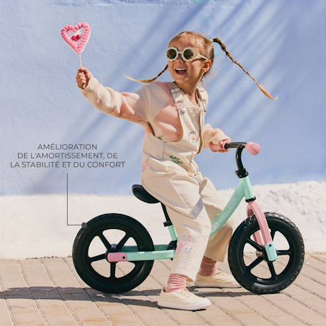 Draisienne Kinderkraft 2WAY NEXT avec Selle et Guidon Réglables, Roues EVA Sans Gonflage, Cadre Léger 3 kg et EN 71-1 Bleu+Menthe+Noir+Rose+Vert 8 - vertbaudet enfant 
