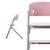 Chaise haute avec design moderne et soutien ergonomique Gris+Rose 8 - vertbaudet enfant 