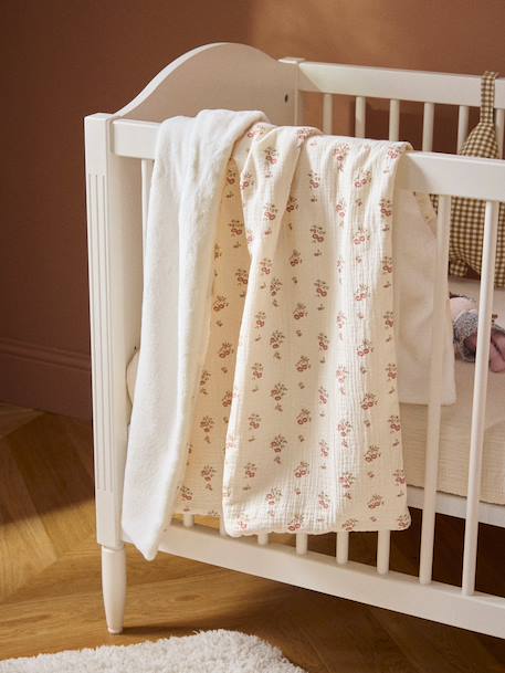 Plaid gaze de coton et micro-polaire Imprimé  bianca 1 - vertbaudet enfant 