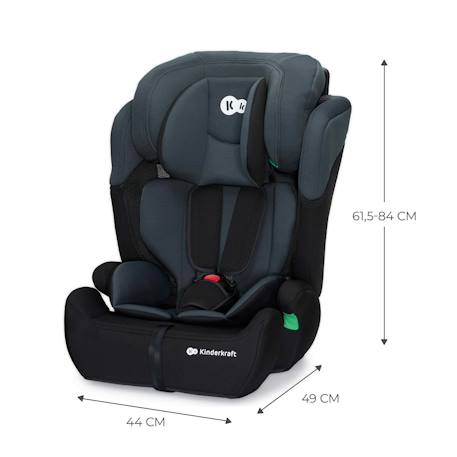 Siège auto évolutif enfant avec harnais de sécurité intégré Black+Green+Grey+Pink 6 - vertbaudet enfant 