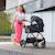 Poussette combinée 2 en 1 avec suspension et protection upf50+ Gris+Gris foncé+Noir+Rose 15 - vertbaudet enfant 