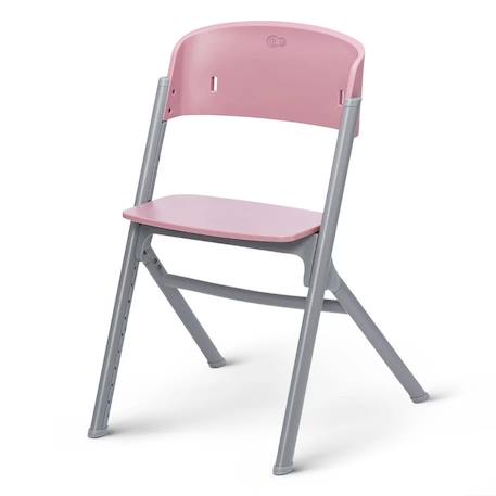 Chaise haute avec design moderne et soutien ergonomique Gris+Rose 9 - vertbaudet enfant 