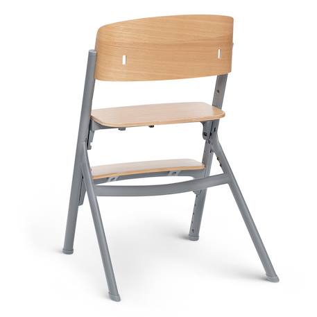 Chaise Haute Évolutive Kinderkraft LIVY 3 en 1 avec Assise Réglable, Repose-Pieds Ajustable et Charge jusqu’à 110 kg Gris+Rose 5 - vertbaudet enfant 