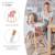 Chaise Haute Évolutive Kinderkraft SIENNA 2 en 1 avec Plateau Amovible, Harnais 5 Points et Repose-Pieds Confortable Grey+Pink 10 - vertbaudet enfant 