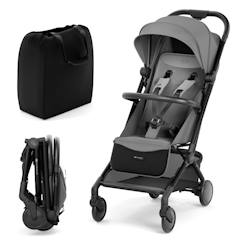 Puériculture-Poussette-Poussette citadine-Poussette Cabine Kinderkraft PILOT 2 avec Pliage à Une Main, Position Allongée, Harnais Magnétique et UPF50+