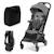 Poussette Cabine Kinderkraft PILOT 2 avec Pliage à Une Main, Position Allongée, Harnais Magnétique et UPF50+ Gris+Noir 1 - vertbaudet enfant 